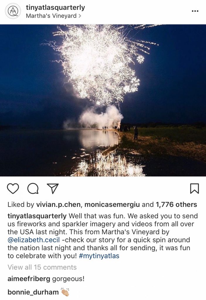 Instagram UGC example