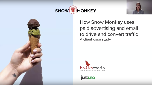 Hawke Webinar – Snow Monkey Case Study: Email, Paid Ads & Justuno