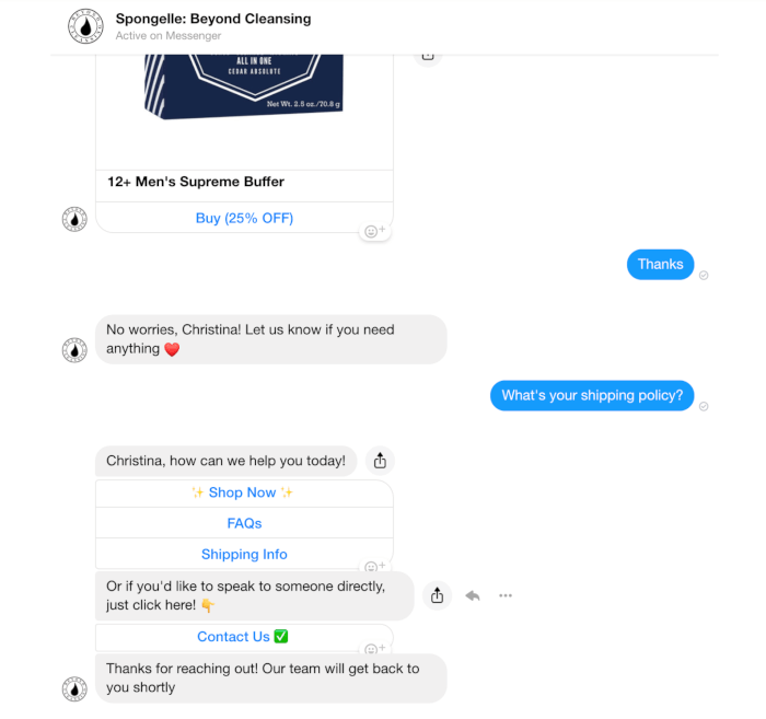 FAQs on Messenger