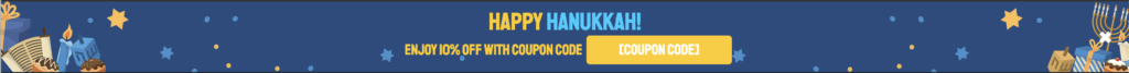 Hannukah pre-built Template pop-up