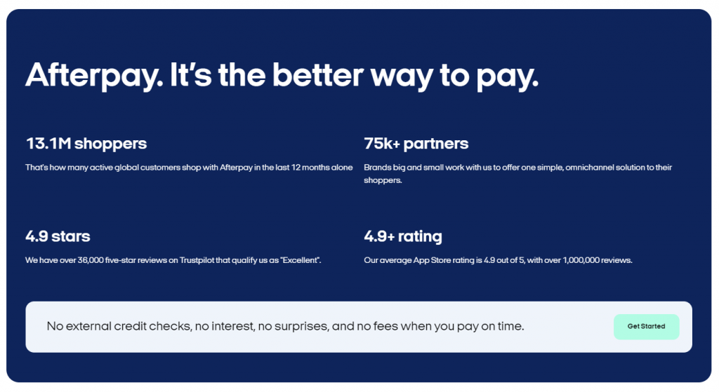 afterpay - the better way to pay