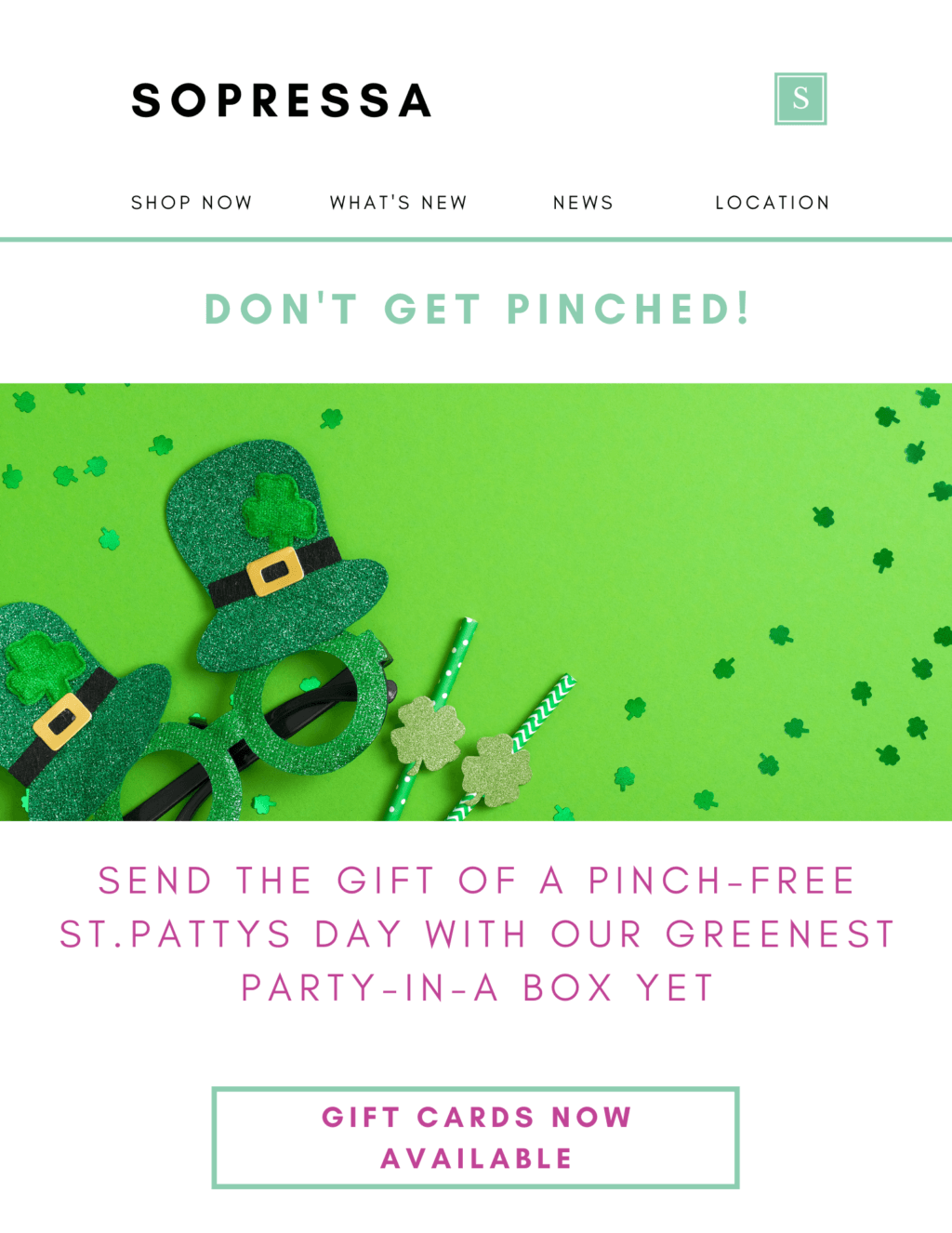 St.PatricksDay GiftCard Email