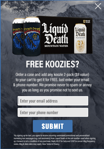 Liquid Death Promotion