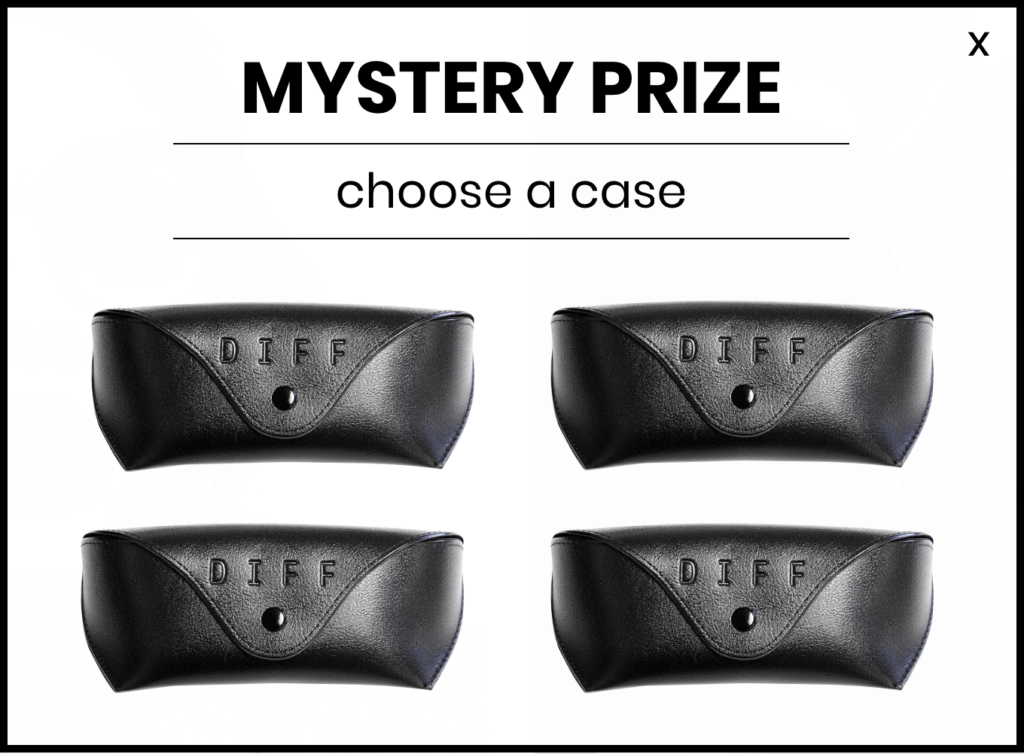 DIFF sunglasases mystery prize