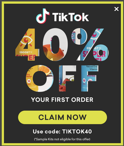 eboost tiktok coupon