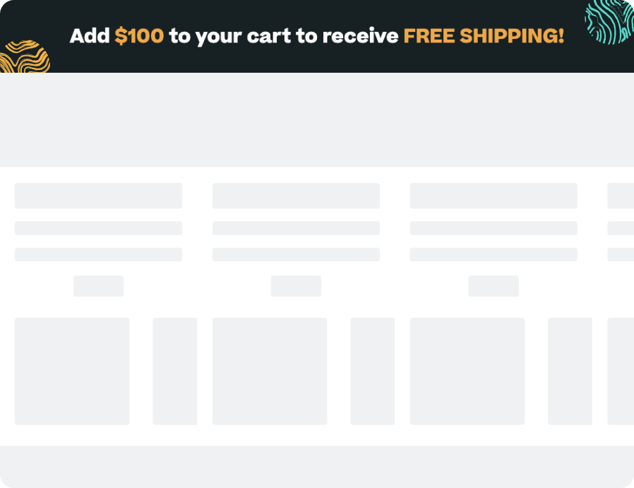 Free Shipping Threshold Banner